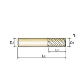 6&8 Flute 45° Helix Long Length & Extra Long Length &Corner Radius Carbide X-Power Pro End Mills GM208/GM218/GM668 Series